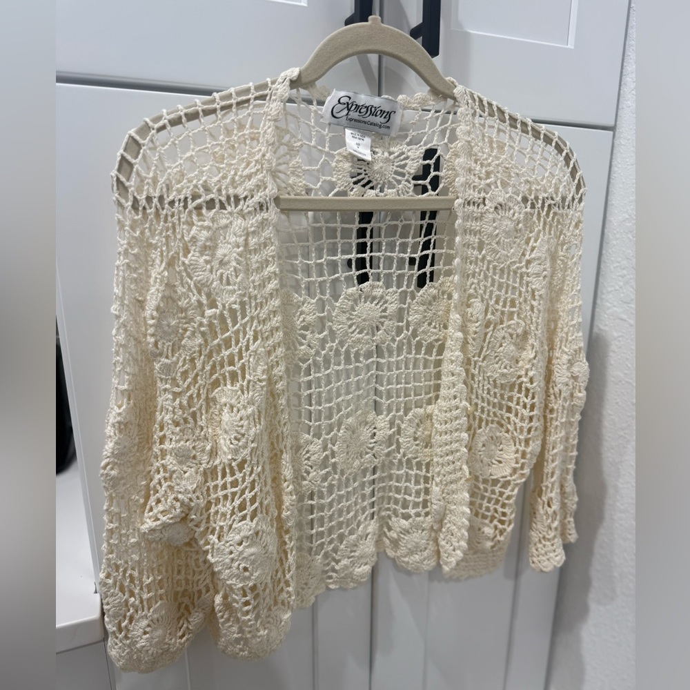 Expressions Cream Cardigan